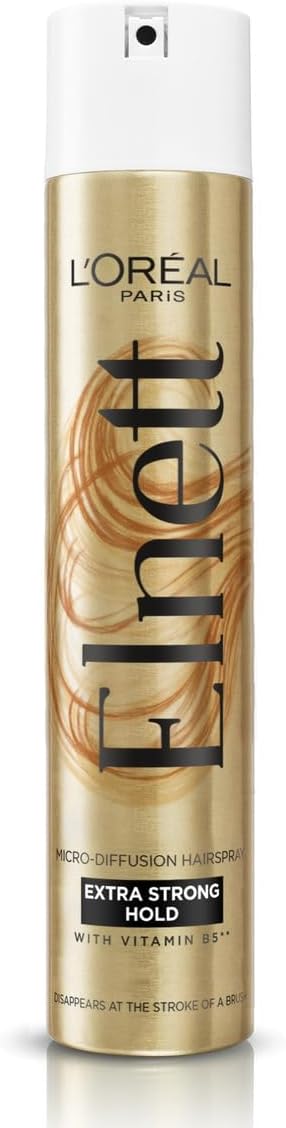 L'Oreal Paris Elnett Extra Strong Hold Hair Spray 400ml 24H Hold Natural Shine