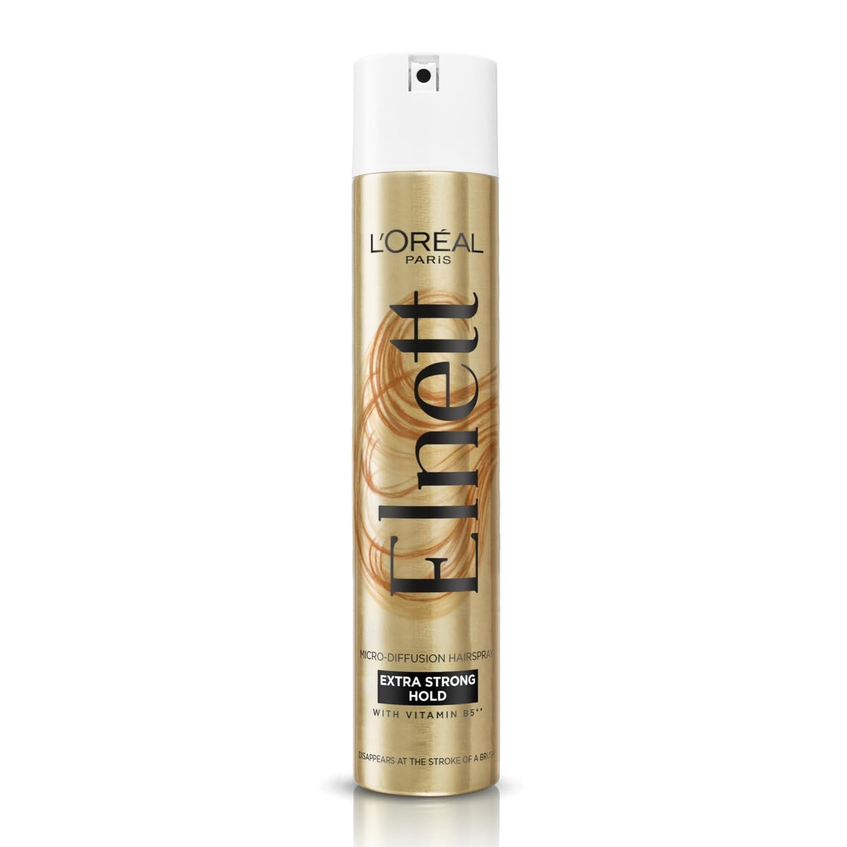 L'Oreal Paris Elnett Extra Strong Hold Hair Spray, gives up to 24H extra strong hold with natural looking shine, feels clean and ready to restyle, 400ml