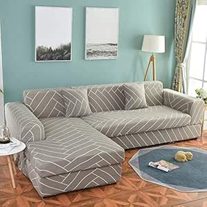 SWJM Fundas de sofá geométricas para Sala de Estar Funda de sofá