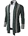 H2H Mens Fashion Slim Fit Open Front Long Sleeve Shawl Collar Pullover Cardigan