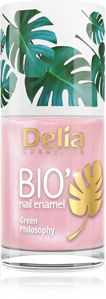 Delia Cosmetics - Bio Green Nail Polish - CHOCOLATE - Vegan Friendly - Perfect Opacity and Shine - Easy and Fast Application - Natural Ingredients - Long Lasting Color up to 6 Days - 11ml