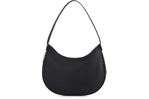 Missnine Shoulder Bag for Women Small Purse with Expansion Zipper Crescent Clutch Purse Vegan Leather Hobo Bag Trendy Handbag