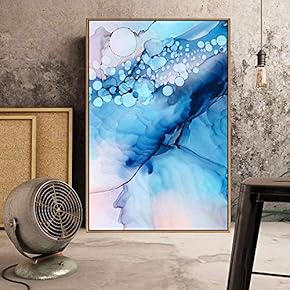Floating Framed Canvas Wall Art for Living Room, Bedroom Ink Canvas Prints for Home Decoration Ready to Hang - 16x24 inches