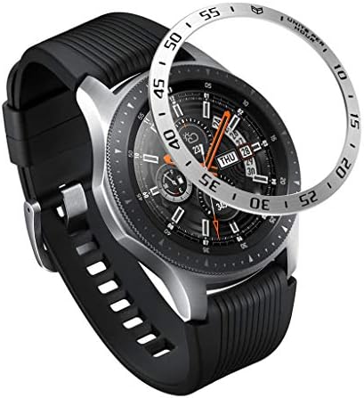 for Samsung Galaxy Watch 46MM Bezel Styling,JKRED Classic Bezel Ring Adhesive Cover Anti Scratch Aluminium Protection Tachymeter, for Samsung Galaxy Watch 46MM