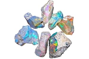 SAJTOX Opal Rough A+ QUALITY Natural Mix Ethiopian Raw Crystal Rock Gemstone Lot for Jewelry Making, Wire Wrapping, DIY, Healing Rings Crystals, Pendants, Wedding Gift