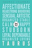 Taurus Journal (Taurus Gifts Book Series)