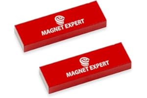 FIRST4MAGNETS 2X Alnico Rectangular Bar Magnets - 1/2 in. x 3/16 in. x 1-9/16 in. - 1.32lbs Pull (1 Set)