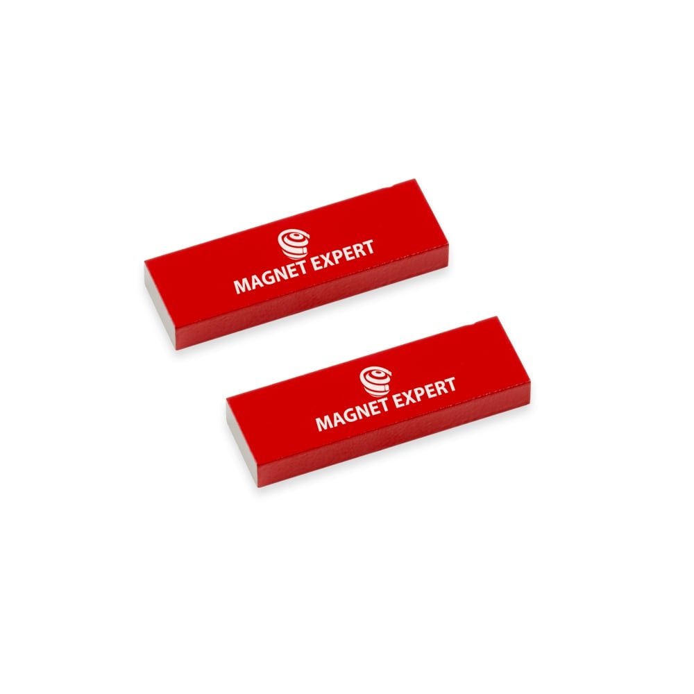 2 Alnico Rectangular Bar Magnets for Science, Education, Experiments, Students, and Teachers - 12.5mm x 5mm x 40mm - 0.6kg Pull