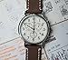 BARTON WATCH BANDS, 18mm Saddle/Linen Quick Release Top Grain Leather Watch Band Strap