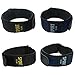 IVAPPON Hook Loop Sport Watch Strap 18mm 20mm Nylon Straps Black Blue Fastening Watchband (20mm, Black(Silver Stainless Steel Buckle))
