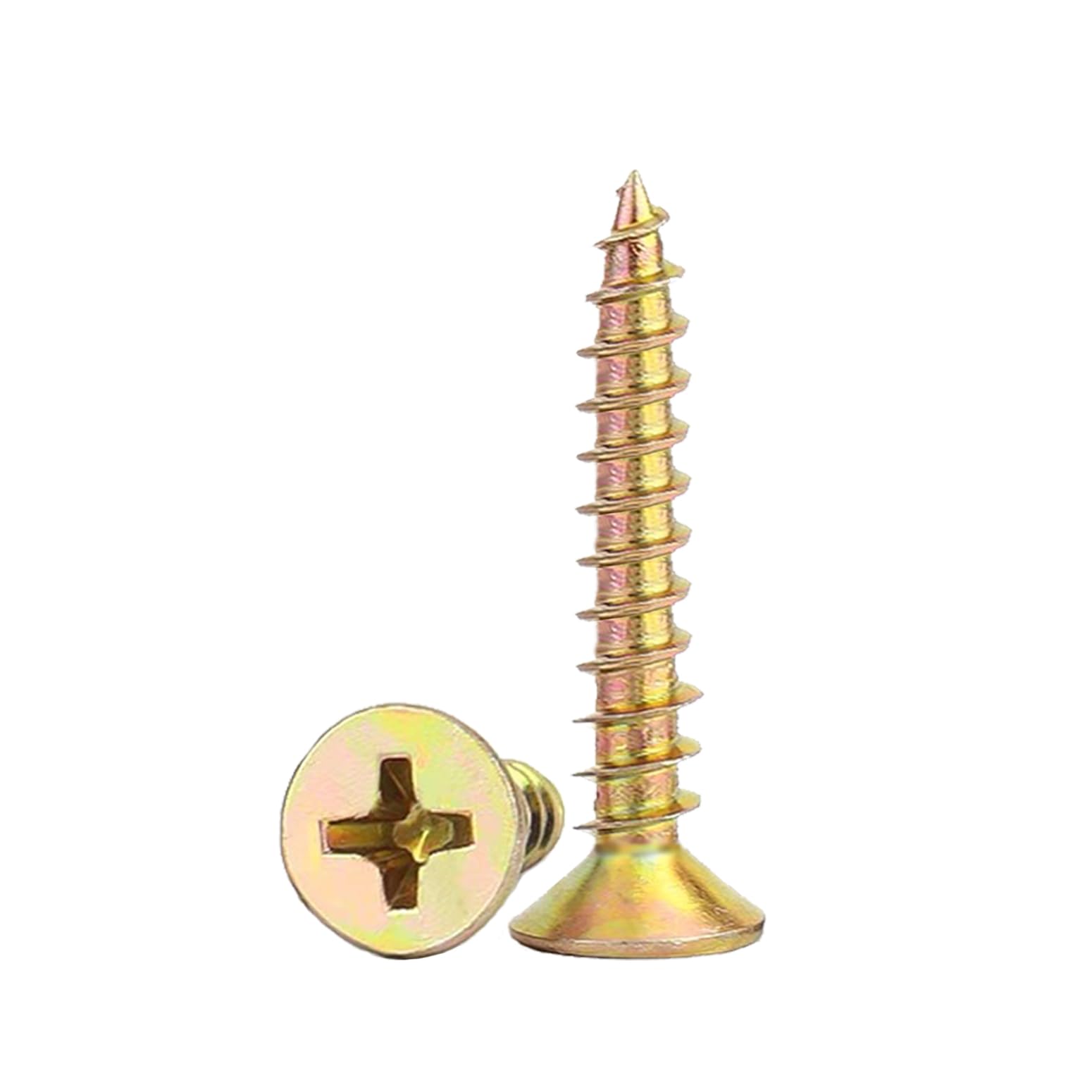 Wood Screws,Flat Head Screws for Wood, Zinc Galvanized Small Screw,M3*25mm 100 PCS and 20 PCS Screw Anchors for Furniture, Woodworking, DIY Model Fixing