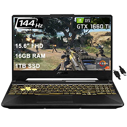 Asus 2021 Flagship TUF A15 Gaming Laptop 144Hz FHD IPS AMD