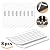SANROCK Anti Curling Rug Grippers 1/8" Thick - Non Slip Rug Pads 8 pcs for Hardwood Floors and Tile Floors - Renewable Adhesive No Harm to Carpets and Floors