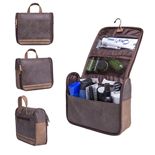 Hanging Toiletry Bag for Men VANCASE Vintage Leather Shaving Dopp Kit Medium Waterproof Travel Bathroom Bags Portable Shower Organizer 4 Hanging Toiletry Bag for Men VANCASE Vintage Leather Shaving Dopp Kit Medium Waterproof Travel Bathroom Bags Portable Shower Organizer