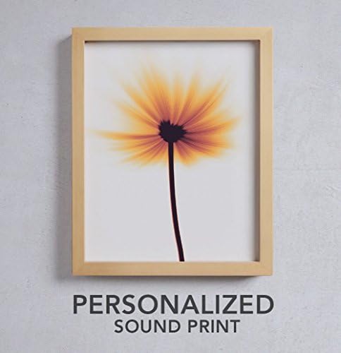 Personalized Wedding Gift - FLOWER Custom Soundwave Print - The Perfect Present for the Bride and Groom or Anniversary - Customized Song Wall Art,Valentine's Day Gifts