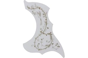 ttnight Professional Hummingbird Acoustic Guitar Celluloid Pickguard Scratch Plate Pick Guards Replacement Self-adhesive fit 