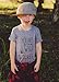 Children Gray Young Wild Three Birthday Brother Twin Letter Print T-Shirts