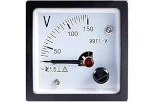 Ammeter Analog Pointer Meter 99T1-V Pointer 48 * 48 mm AC Voltmeter 250V 300V 450V 500V 48x48mm Analog Volt Meter(500V)