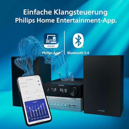 TAM3205M2 HiFi Mikromusik-Anlage, Bluetooth-fähig, CD-Player, USB, Auracast FM Radio, 85% PCR-Material