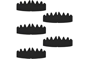 5 Pcs Black Baseball Cap Inserts - Flexible, Washable, Reusable Hat Liner - Felt Sweat Liner - Supports Brim & Crown - Fits S