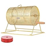 VIVOHOME 11 Inch x 8 Inch Brass Plated Raffle Drum