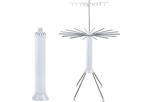 Dollate 4-Legged Clothes Drying Rack Foldable,Octopus-Shaped Portable Laundry Drying Rack,Outdoor and Indoor Collapsible Drying Rack with 4 Pulleys,2 Tier