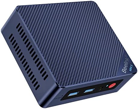 Beelink Mini PC, AMD Ryzen 5 5500U(6C/12T, Up To 4.0GHz), 16GB DDR4 RAM 500GB NVMe...
