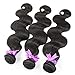 HLSK Hair 7A Brazilian Virgin Hair Supple Body Wave 3 Bundles 100% Unprocessed Virgin Human Hair Weave Extensions remy Human Hair (100g+/-5g)/pc