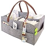 Baby diaper storage box, Collapsible Baby Diaper Caddy Nursery Storage Bag for Kids Toy Clothes Bibs Baby Wipes