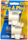 Hug-A-Plug Dual Outlet Wall Adapter, Twin Pack Ivory