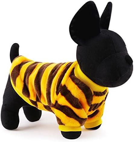 Dog Vest for Small Dogs,Dog Anti Anxiety Clothes,Spring. (S, Yellow stripes)