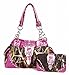 Western Belt Buckle Purse Camouflage Handbag Camo with Matching Wallet