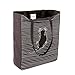 Andes Heavy Duty Gusseted Canvas Tote Bag, Handmade from 12-ounce 100% Natural Cotton, Perfect for Shopping, Laptop, School Books, The Sleeping Cat Black