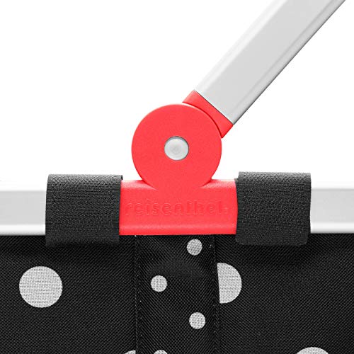 reisenthel Carrybag Fabric Picnic Tote, Sturdy Lightweight Basket for Shopping and Storage, Mixed Dots