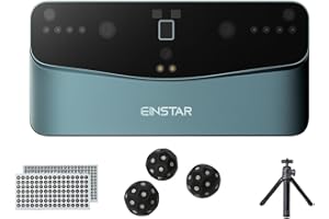 EINSCAN Einstar Vega 3D Scanner with Marker Helpers, Tripod, Wireless All-in-One Design, VCSEL/MEMS Projector Technology, Smooth 3D Scanning Small to Large Object, Powerful 8-core 2.4 GHZ CPU, 48MP RGB Camera
