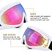 Ski Goggles, 2 Pack Snowboard Goggles Skate Glasses, Motorcycle Cycling Goggles for Kids, Boys & Girls, Youth, Men & Women, with UV 400 Protection, Wind Resistance, Anti-Glare Lenses