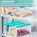 Reusable Storage Bags - 10 Pack Leakproof Freezer Bag（6 Reusable Sandwich Bags & 4 Reusable Snack Bag) - EXTRA THICK BPA FREE Reusable Lunch Bag for Food Storage Home Organization