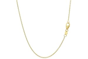 prgislew 14k Gold Over 925 Sterling Silver Chain Necklace for Women Layering Necklaces 18" 1.6mm Cable Chain Necklace Sturdy & Shiny Women's Gold Chain Necklaces Upgraded Spring-Ring Clasp