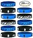 20 pcs Black Panther WAKANDAParty Favors Wristband/Size Adult and Kids. (Black Panther, Adult)