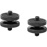 CAMVATE 1/4"-20 Male Thread Screw Double End (2 Pieces) - 2417