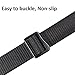 FAIRWIN Ratchet Web Belt,1.25 inch Nylon Web Automatic Slide Buckle Belt - No Holes and Invisible Belt Tail Web Belt for Men (Brown Frosted, M- waist 36