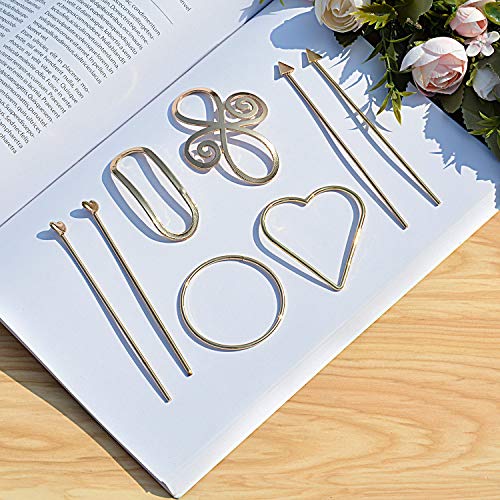 image for Geometric Hair Clips, Fascigirl 4 Pcs Creative Hair Barrette Minimalis