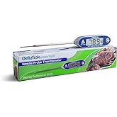DeltaTrakessentials 11063 FlashCheck Jumbo Display Auto-Cal Needle Probe Thermometer