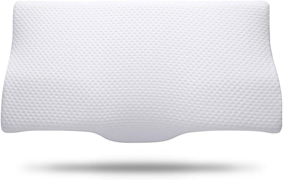 Neck Pillows for Sleeping, Memory Foam Pillow, Cervical Pillow for Neck Pain Relief, Orthopedic Contour Sleep Pillows, Bamboo Ergonomic Bed Pillow, Support for Back and Stomach for Side Sleepers: Kitchen & Dining