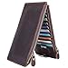 S-ZONE Men Vintage Crazy Horse Leather Multi Credit Card Holder Organizer Wallet