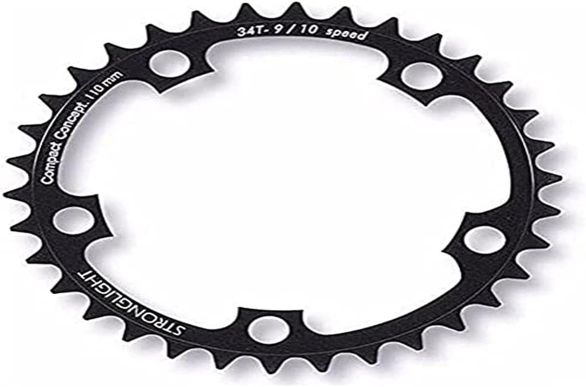 Stronglight Unisex - Adult Chainring-07327406 Chainring, Black, 38 Teeth