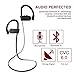 Bestfy Bluetooth Headphones, Wireless Earbuds Sports Sweatproof Earphones with Mic for Running, Sports(Bluetooth 4.1, Secure Ear Hooks Design with Cable Clips, CVC 6.0 Noise Cancelling)-Black