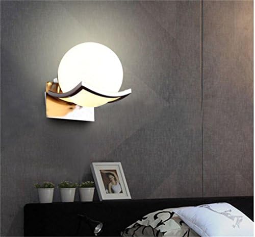 Moon Globe Wall LED Lamps White Glass Ball Wall lights for Home Decor 15*18*20cm [Energy Class A+]