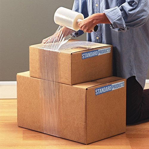 2 Pack Stretch Wrap 5" x 1000' Roll, 80 Gauge, Moving Supplies & Packing Supplies, Durable Plastic Wrap for Moving, Pallet Packing Wrap with Handle, Shrink Film,