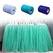 OurWarm® 6 Inch x 100 Yards (300FT) Tulle Roll Spool Tutu Skirt Fabric Wedding Party Gift Bow Craft (Aqua Blue/Turquoise)